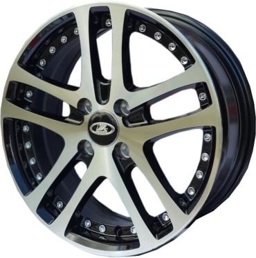 Auher 6478 6.5x16/4x100 D67.1 ET35 4 диска черный, серебристый