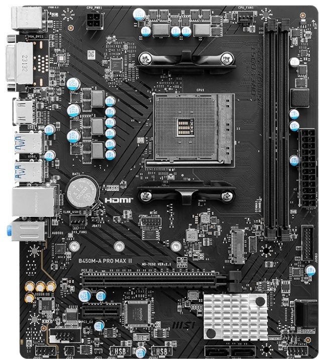 Материнская плата MSI B450M-A PRO MAX II