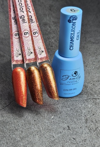 Family nails гель-лак CHAMELEON GEL №6 глянцевое 7 мл