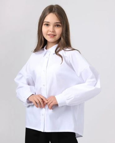 Школьная рубашка белый