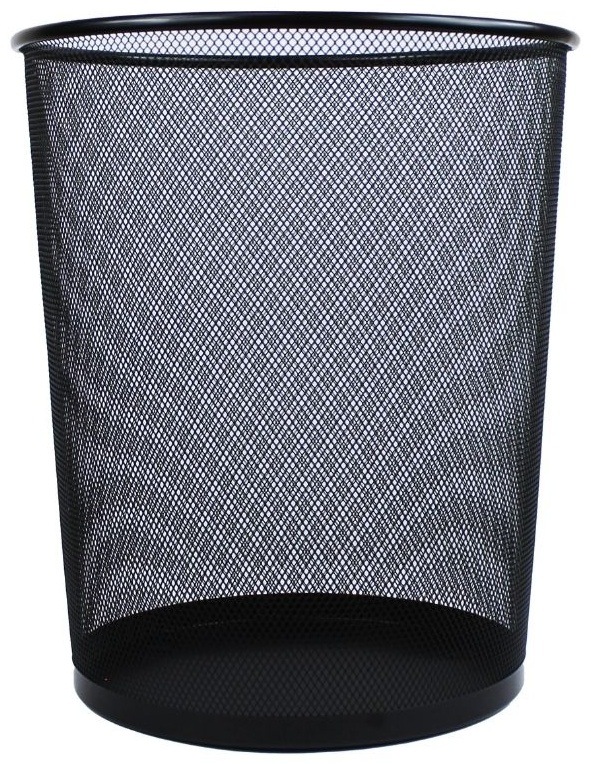 Корзина Basy 023-5001, 23 л, металл, черный