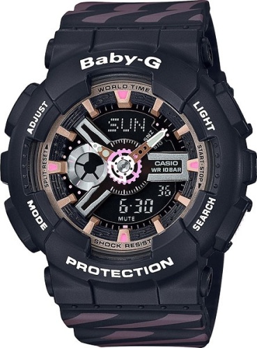 Кварцевые CASIO Baby-G BA-110CH-1ADR пластик