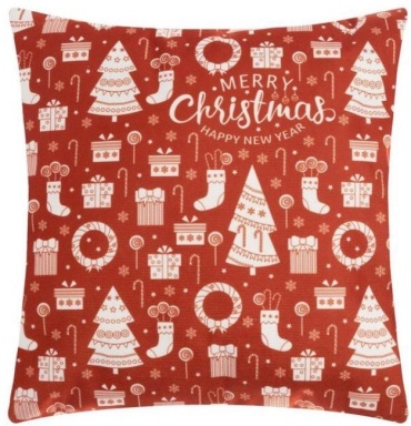 Наволочка Этель Merry Christmas 40x40 велюр, 1 шт