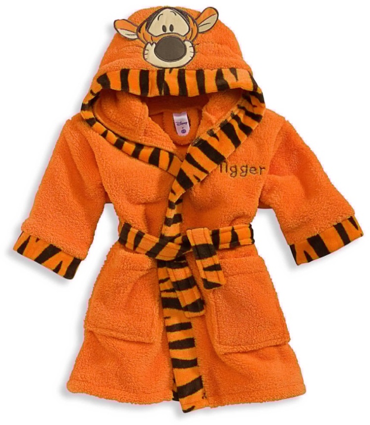 Флисовый халат Teddy оранжевый