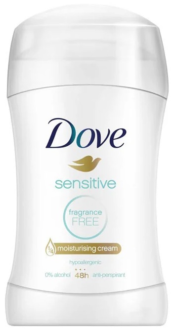 Dove Sensitive без отдушек антиперспирант унисекс 40 г