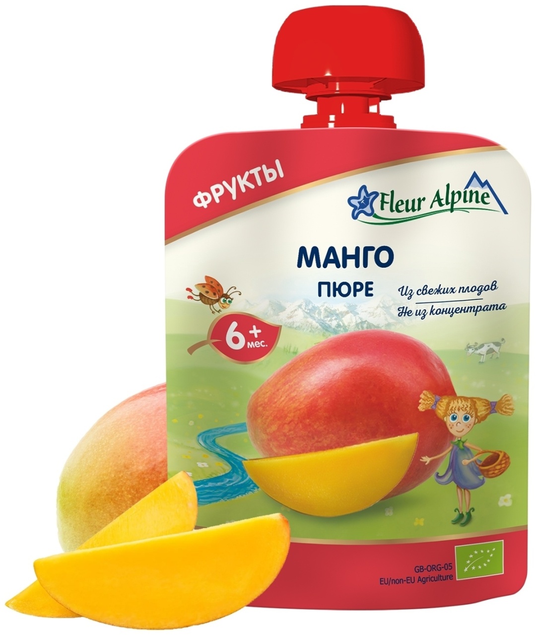 Купить Детское <b>пюре</b> Fleur Alpine <b>Манго</b> с 6 месяцев 90 г в Алматы - Магазин ...