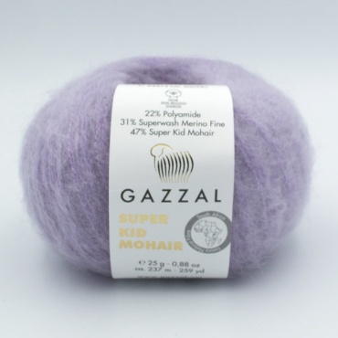 Моток GAZZAL SUPER KID MOHAIR 64413 Сиреневый 375 м 25 г