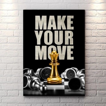 Canvas картина Make your move 70x100 см