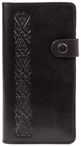 Кошелек ZAF Leather натуральная кожа черный