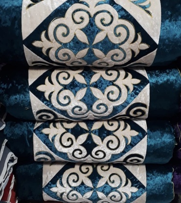 Ак Макта Кыз Жасауы корпе 220x80 см, вата, бирюзовый