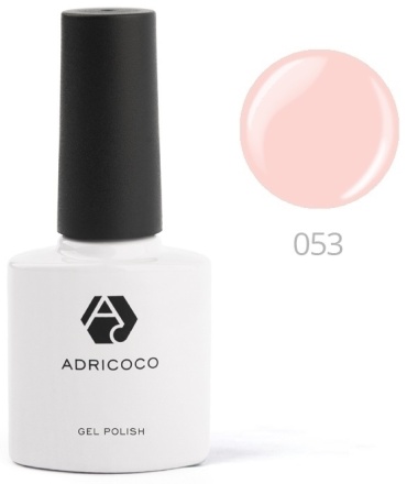ADRICOCO гель-лак Gel №053 розовая пудра глянцевое 8 мл