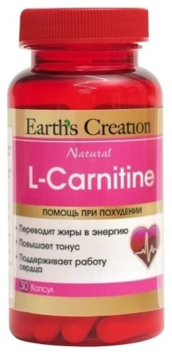 Earth Creation L- карнитин 500 мг капсулы 30 шт