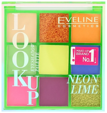 Eveline Cosmetics тени прессованные Look Up Neon Lime