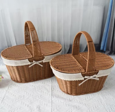 Корзина для пикника 47x30x30 см, джут