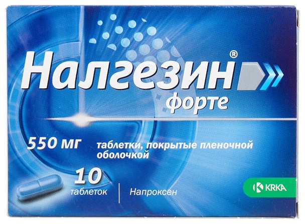 НАЛГЕЗИН ФОРТЕ 550мг N10 таб п.п.о.