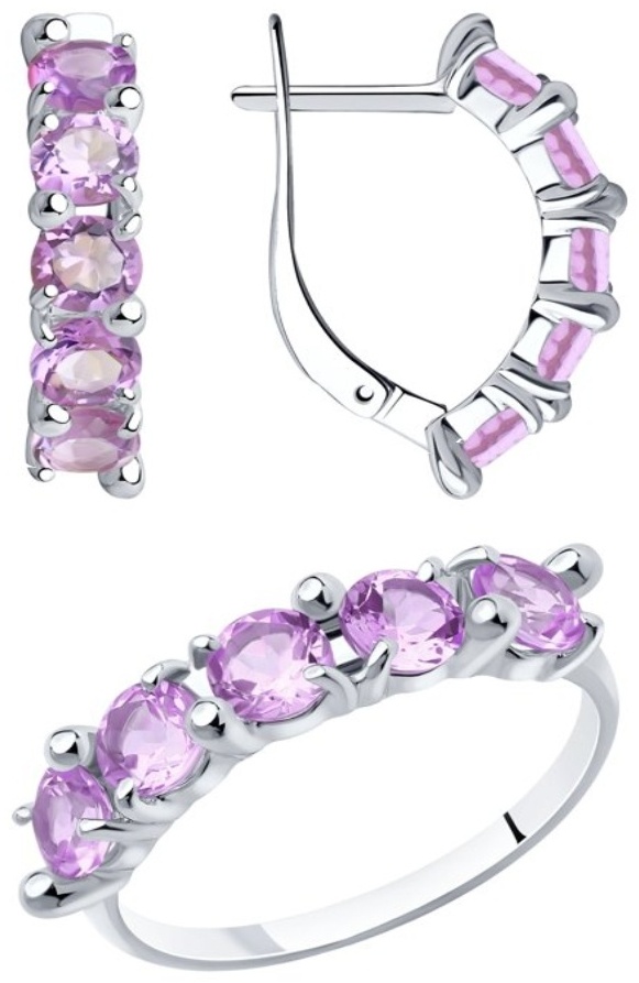Diamant SET-94-310-00346-3_18-5 вес 5.19 г серебро, топаз