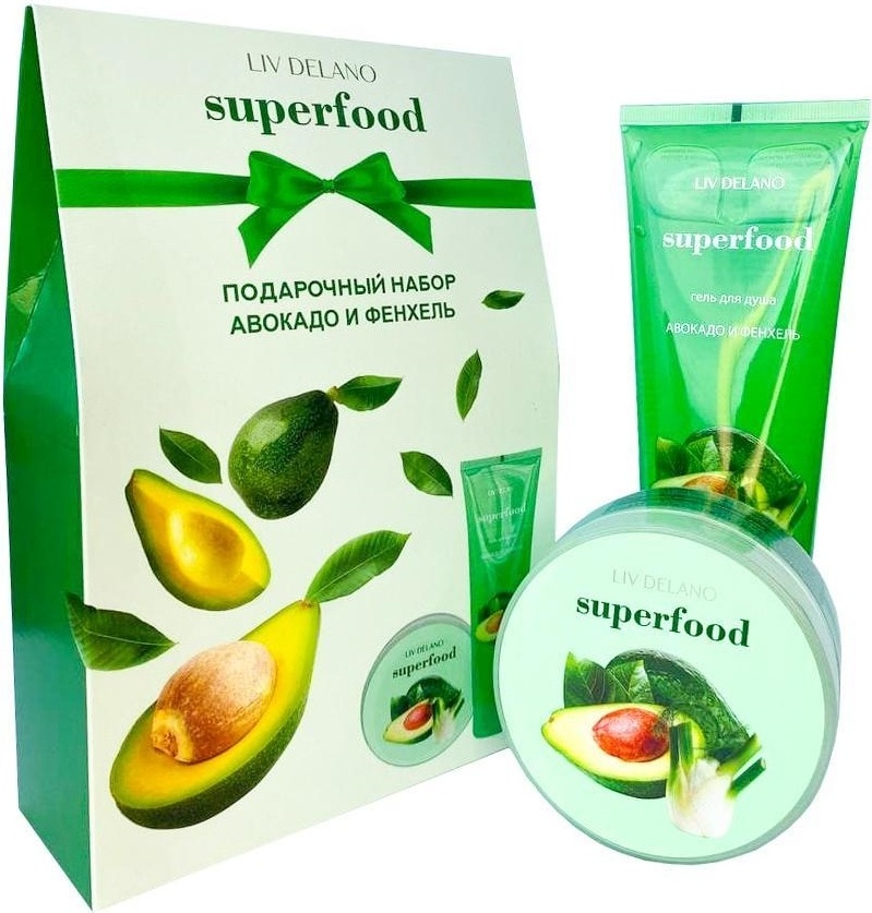 Liv Delano Superfood Авокадо и Фенхель набор для тела для женщин