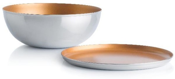 Салатник Tupperware 30х30 см, нержавеющая сталь, 2 шт