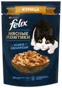 Felix Мясные ломтики кусочки в соусе курица 75 г 1 шт