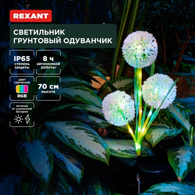 Уличный светильник грунтовый REXANT LED 70 см