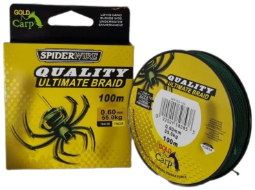 Леска Spiderwire плетеная плетёнка 0.6 0.6 мм зеленый