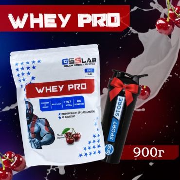 GSS LAB Whey Pro вишня 900 г
