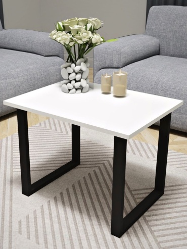 Стол классический Rich Mini, 60x45x43 см, белый, черный