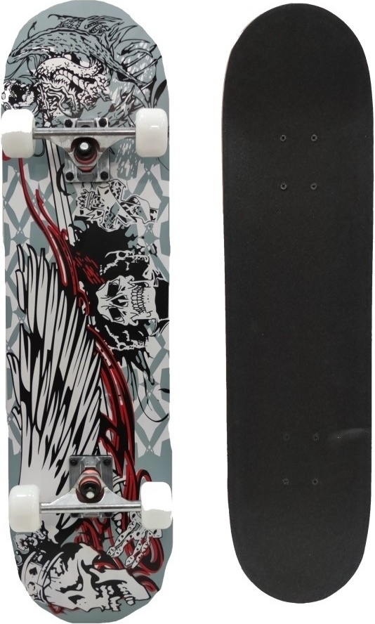 Скейтборд PWSport SBSKL040WHT белый 27.9