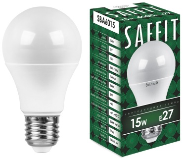 SAFFIT 15W E27, светодиодная, нейтральный белый