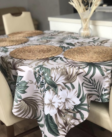 Скатерть Maryam decor & textile 170x140 см, хлопок, дак, 1 шт