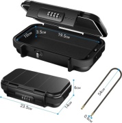 Сейф портативный сейф кодовый механический замок (140х235х58 мм)