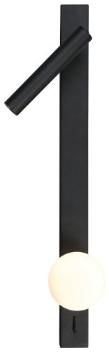 Бра настенный Arte Lamp LED, черный, белый