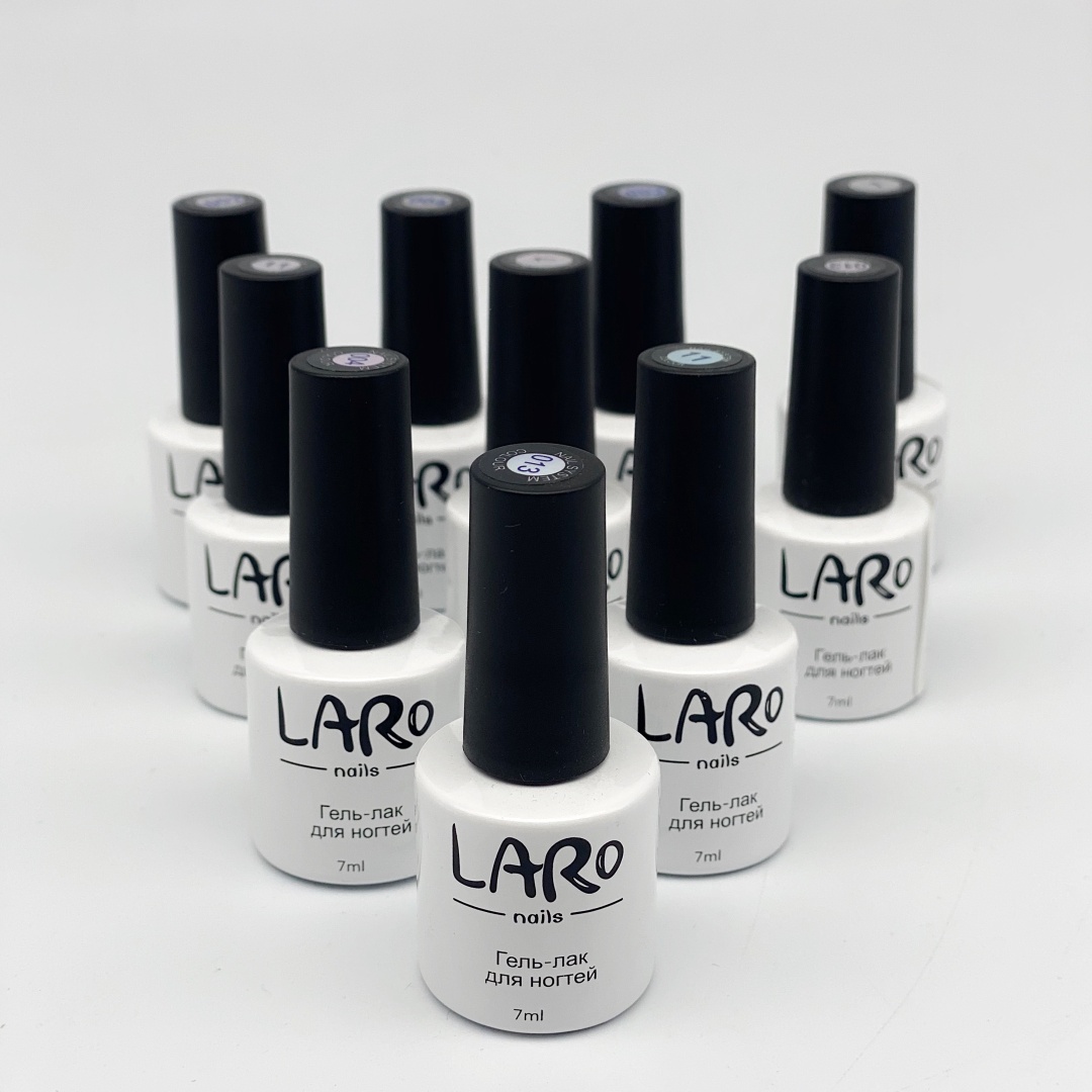 Laro гель-лак Gel Набор из 10 глянцевое 7 мл