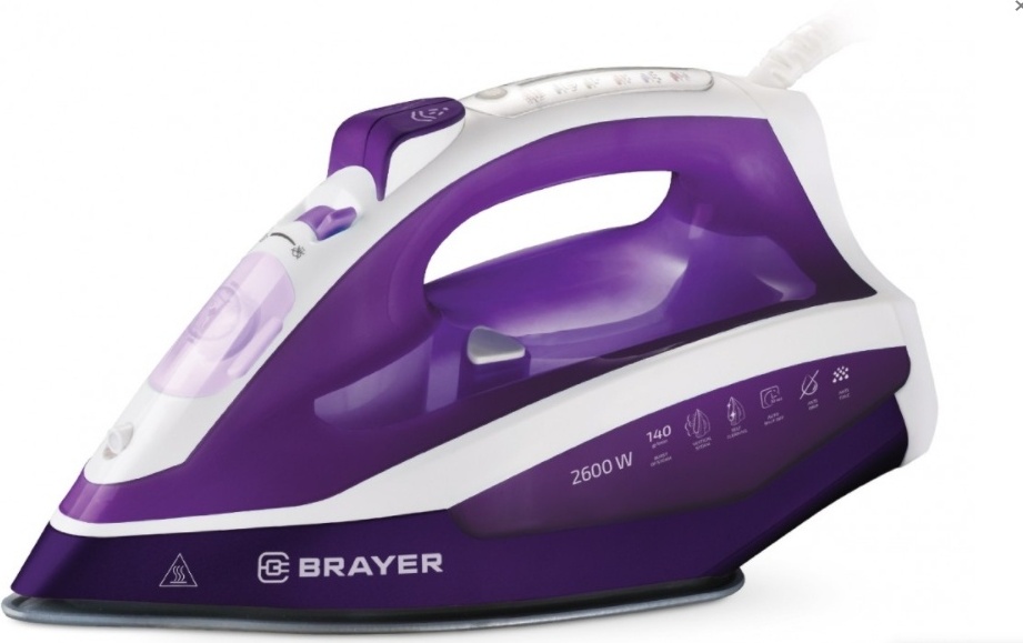 Утюг BRAYER BR4000VT фиолетовый