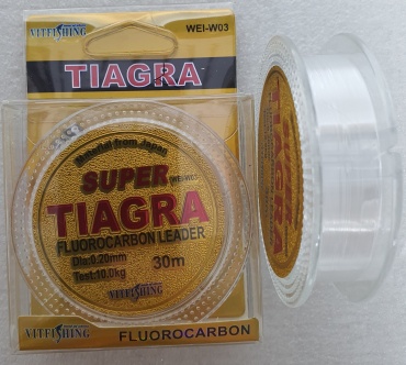 Леска флюоркарбоновая SUPER TIAGRA Fluorocarbon 0,20mm/30 м. WEI-W03 0.2 мм прозрачный