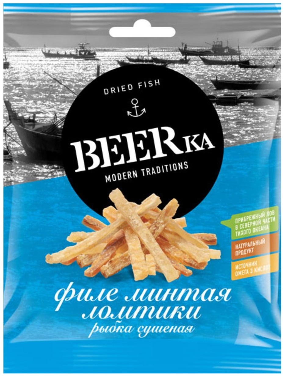 Закуска BEERка Филе минтая ломтики 25 г
