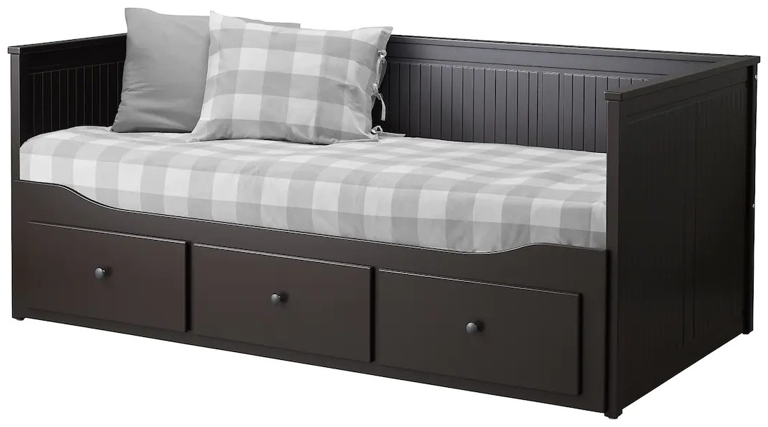 Купить Кровать IKEA Хемнэс 10428898, 80x200 см, коричневый в кредит в ...