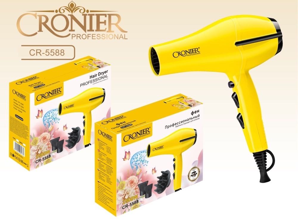 Cronier CR-5588 фен желтый