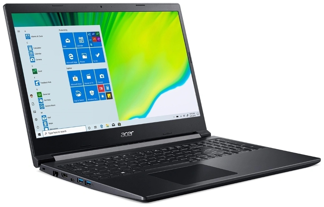 Купить Ноутбук Acer Aspire 7 Gaming A715-75G NH.Q87ER.00F черный в Алматы –  Магазин на Kaspi.kz