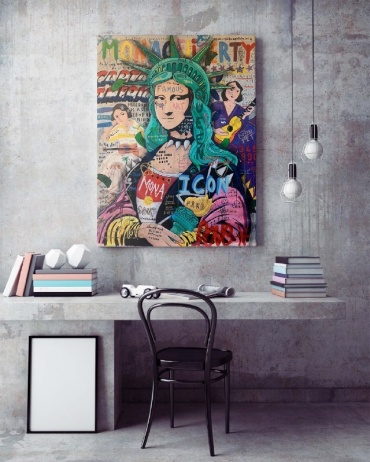 Rich Bro картина Мона 77x100 см