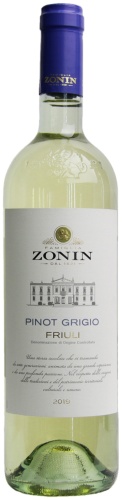 Вино Zonin Pinot Grigio Friuli сухое белое 12% 0.75 л