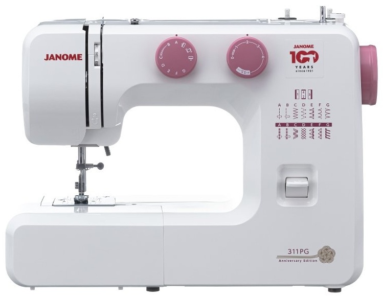 Купить Швейная машина Janome 311PG Anniversary Edition белый, розовый в ...