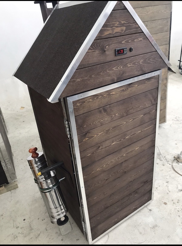 Коптильня 150x100x80 см, сталь, комбинированный