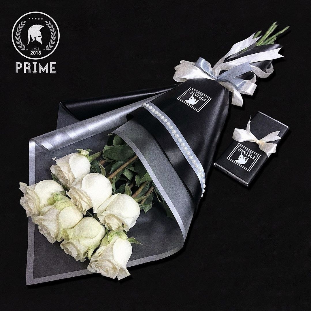 Купить PRIME flowers роза 7 шт 60 см в кредит в Алматы Kaspi Магазин