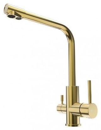 Смеситель для кухни (мойки) Lemark Expert LM5061G, двухзахватный