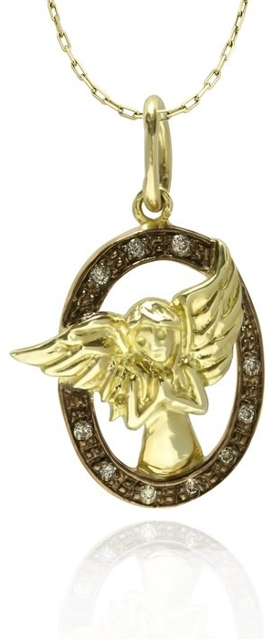 Подвеска GoldBerry 124-200-172 вес 1.69 г золото, бриллиант