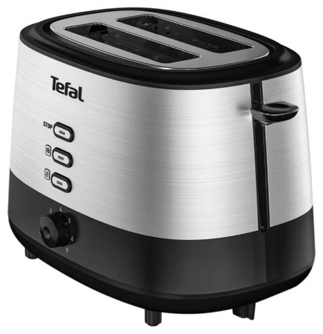 Тостер Tefal TT-520D10 черный, серебристый