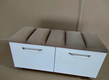 Тумба для обуви Mebellion 100x40x47 см, ЛДСП, металл