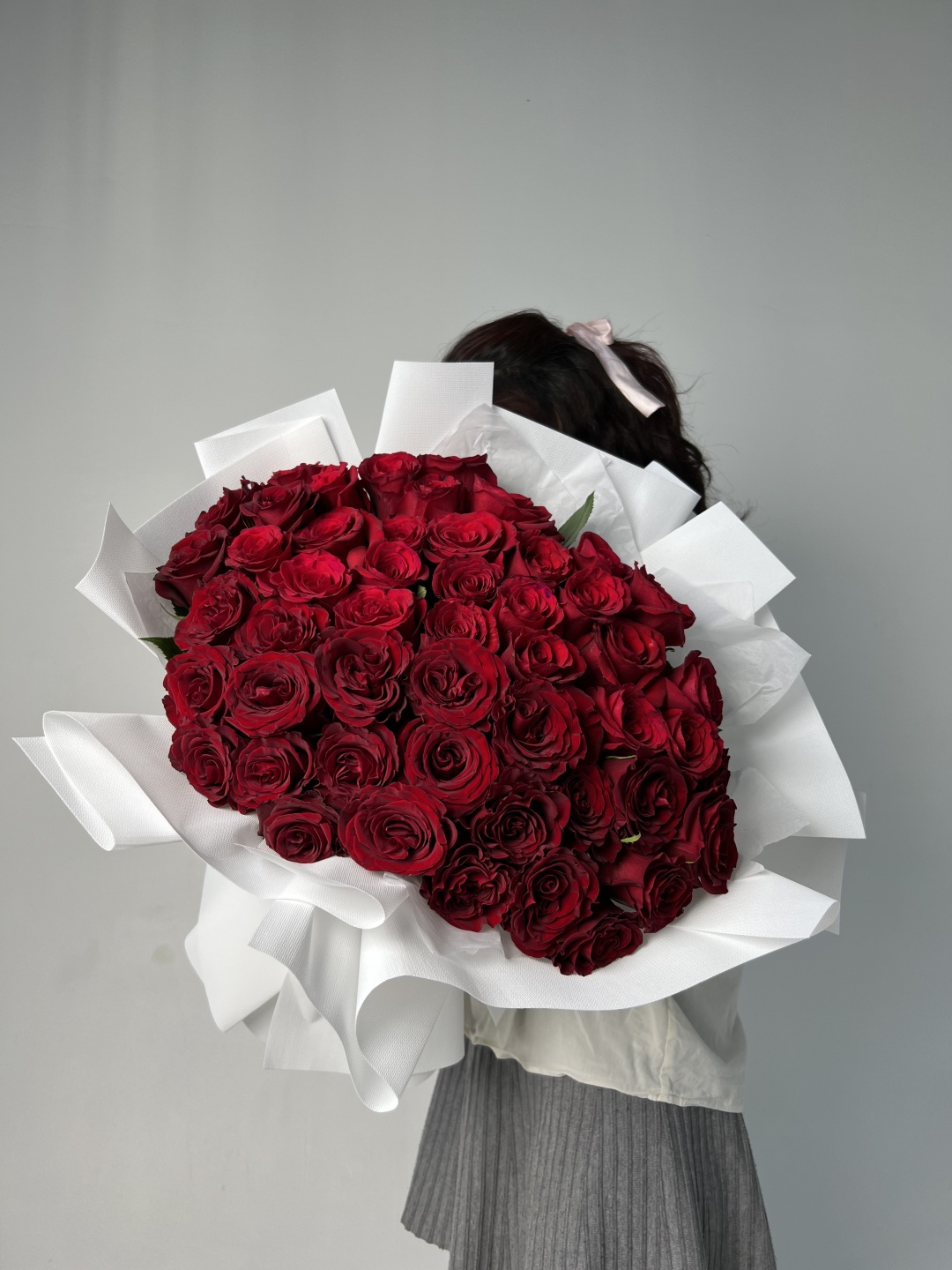 Купить VARDA Flowers Красные розы голландские 51 шт роза 51 шт 50 см в ...