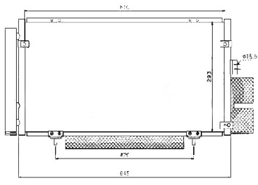 SAT радиатор кондиционера ST-SB05-394-0